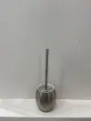Thickened stainless steel toilet brush set, household European-style toilet sanitary frame, extended handle cleaning brush, toilet brush details Picture